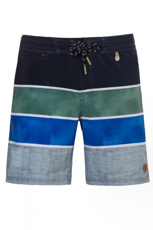 Bagus-Herren-Badehose-Men-Swim-Shorts-Olive-Blue-Color-Gruen-Blau-Farbe-Geometri-Graphic-Streifen_Print-Swimwear-Southcoast-Wasser-Sport