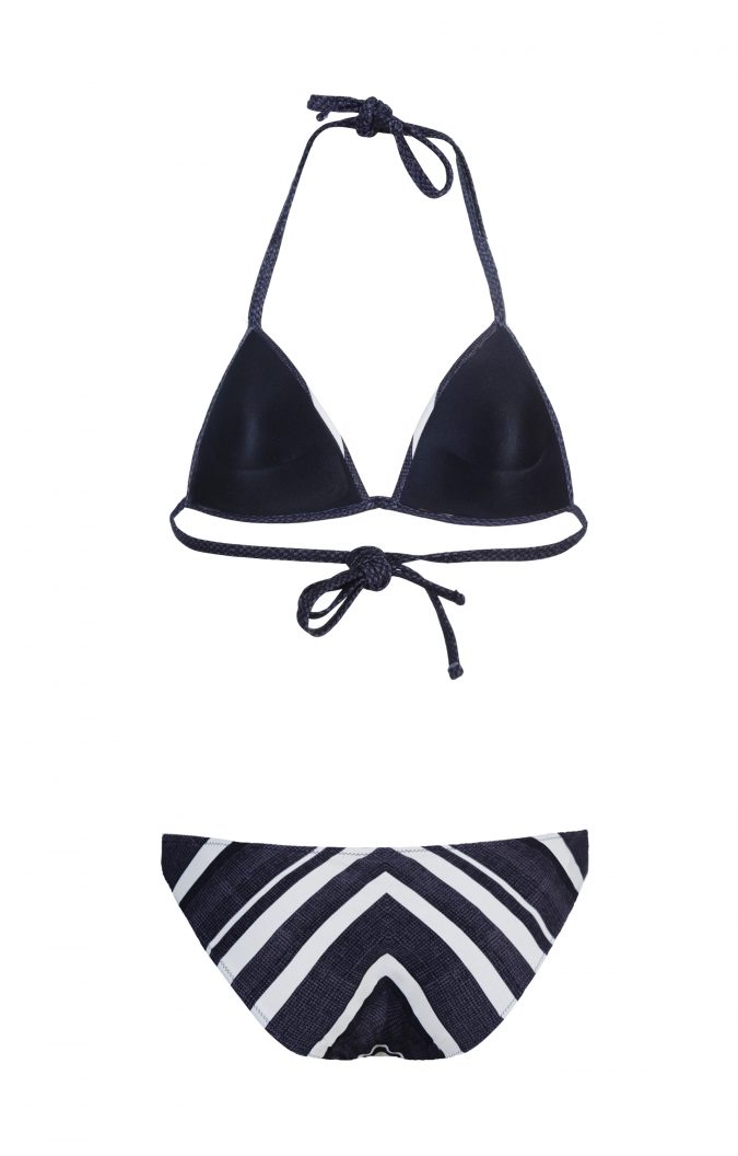 Zahara-Back-Bikini-Set-Triangle-Push-up-soft-cup-Spaghetti-Traeger-Dark-Tropical-Paradise-Southcoast-Swimwear-Bali-Geometrie-Bold-Stripes-Streifen