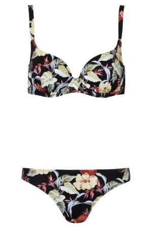 Melasti-Front-Bikini-Buegel-Soft-Cups-Breiter- abnehmbaren-Traeger-Tropical-Flower-Paradise-Southcoast-Swimwear-Bali-groesserer-Cups