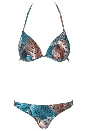 Zahara-Bikini-Set-Triangle-Push-up-soft-cup-Spaghetti-Traeger-Dark-Jungle-Tropical-Leafs-Blaetter-Prints-Paradise-Southcoast-Swimwear-Bali